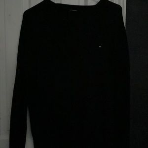 Tommy Hilfiger Black Cotton Sweater